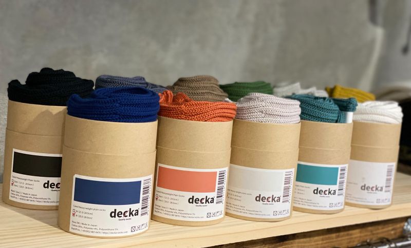 decka quality socks ( デカクオリティソックス）Cased heavy weight plain socks 
