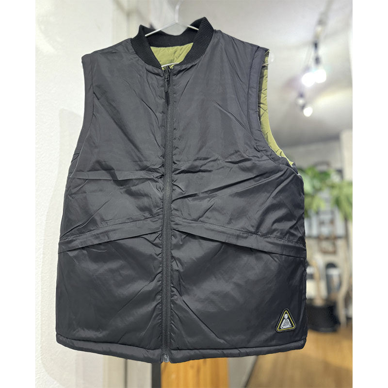 THEORIES (セオリーズ) NEWTON REVERSIBLE VEST セージ / ブラック