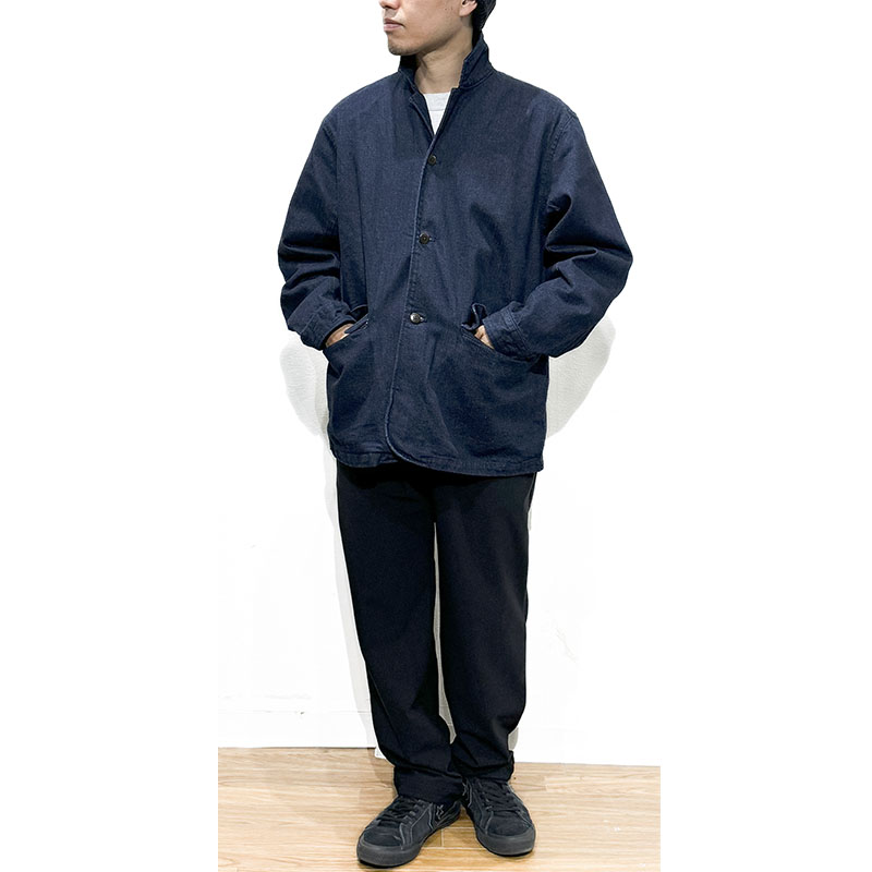 MANUAL ALPHABET (マニュアルアルファベット）DENIM WORK JKT ネイビー