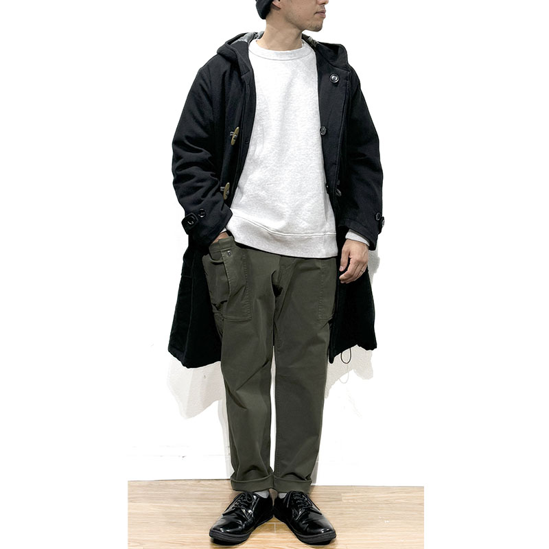 UNFRM OUTDOOR STANDARD (ユニフォーム アウトドア スタンダード) / STRETCH CHINO CLOTH 9/10 MILITARY PANTS オリーブ