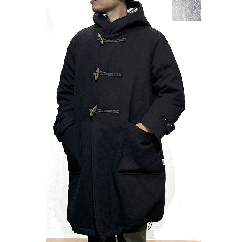 UNFRM OUTDOOR STANDARD (ユニフォーム アウトドア スタンダード) / TOP FLANO by BISHU DUFFLE COAT ブラック