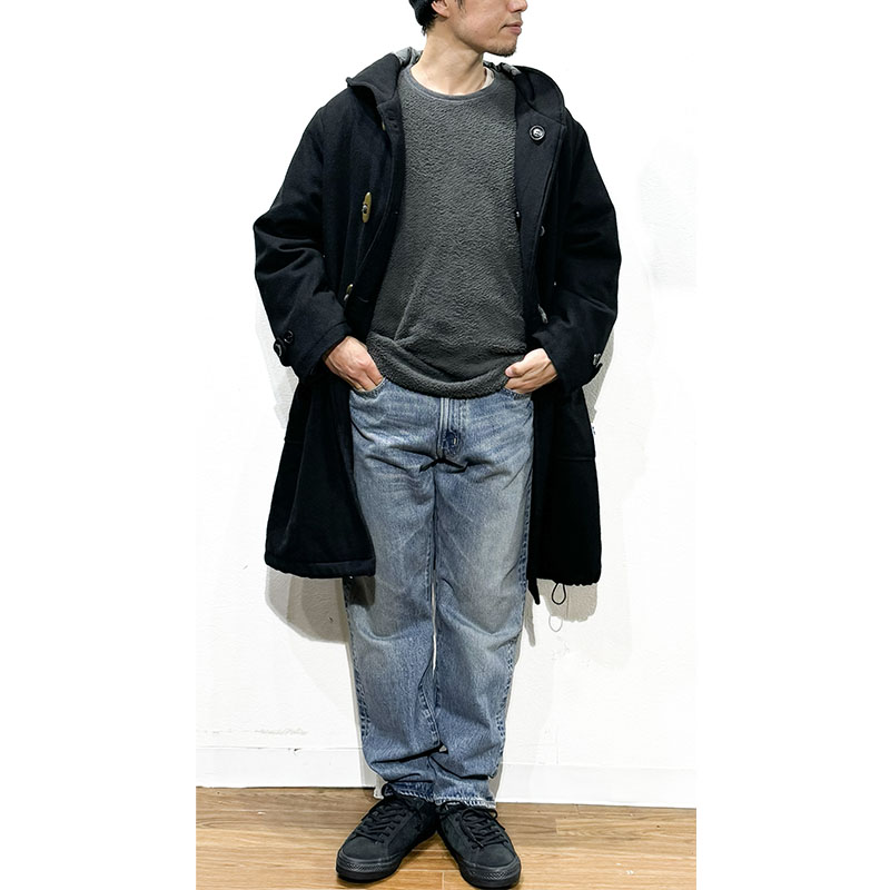 UNFRM OUTDOOR STANDARD (ユニフォーム アウトドア スタンダード) / TOP FLANO by BISHU DUFFLE COAT ブラック