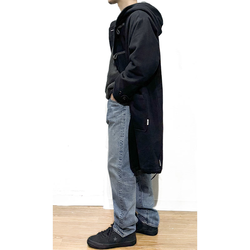 UNFRM OUTDOOR STANDARD (ユニフォーム アウトドア スタンダード) / TOP FLANO by BISHU DUFFLE COAT ブラック