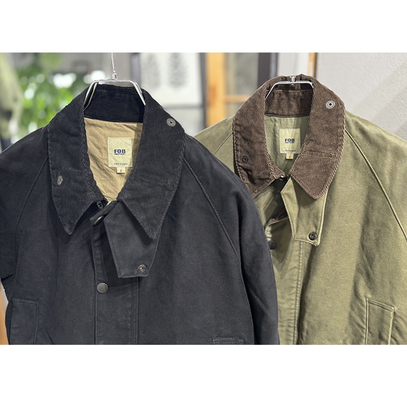 FOB FACTORY (エフオビーファクトリー） MOLESKIN RIDING JACKET (モールスキン ライディング ジャケット）